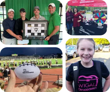 Pictures of orthodontic team giving back to community