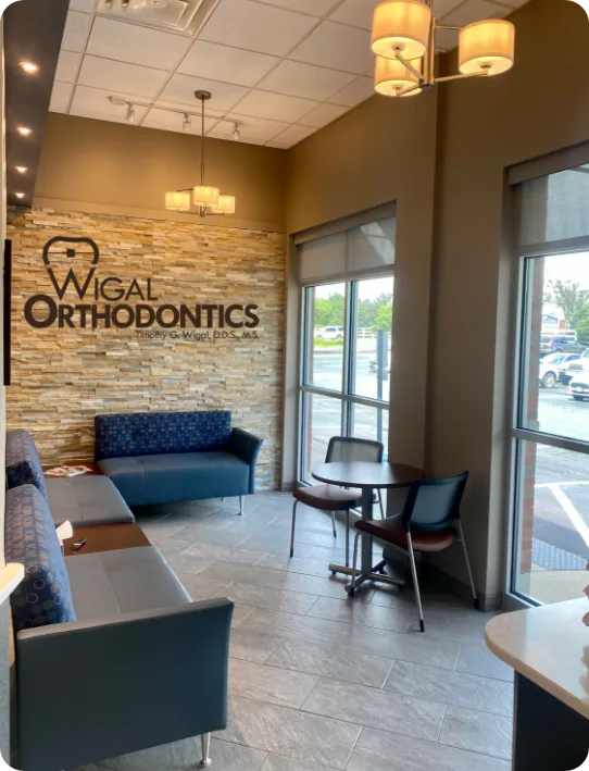 Patient waiting room in Wigal Orthodontics