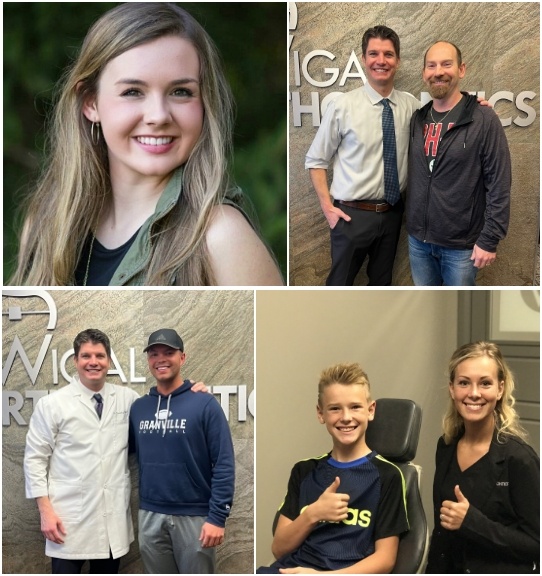 collage of pictures with patients